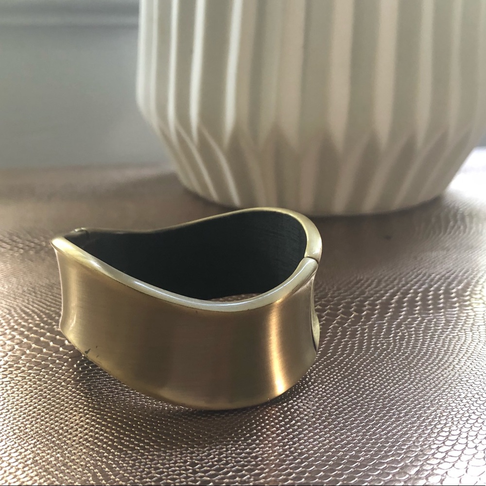 Burnished gold tone cuff